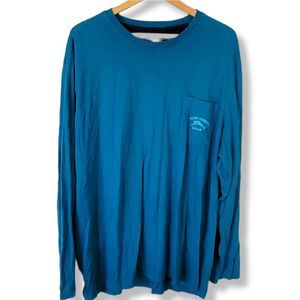 Tommy Bahama 100% Pima cotton teal longsleeve t-shirt size 3xl